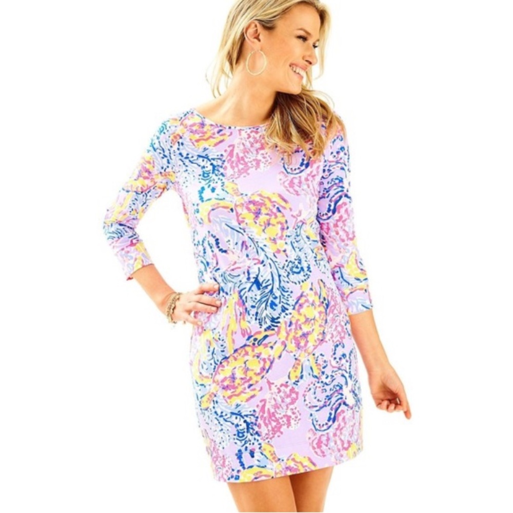 Lilly Pulitzer Lilac Verbena So Snappy Marlowe Dress